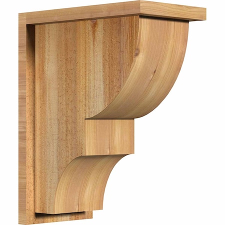 Ekena Millwork Ridgewood Rough Sawn Corbel w/Backplate, Western Red Cedar, 8"W x 14"D x 18"H COR08X14X18RID01RWR